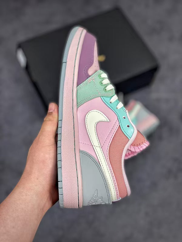 Air Jordan 1 Low SE – Pastel Easter Multi-Panel Pink Lavender Mint