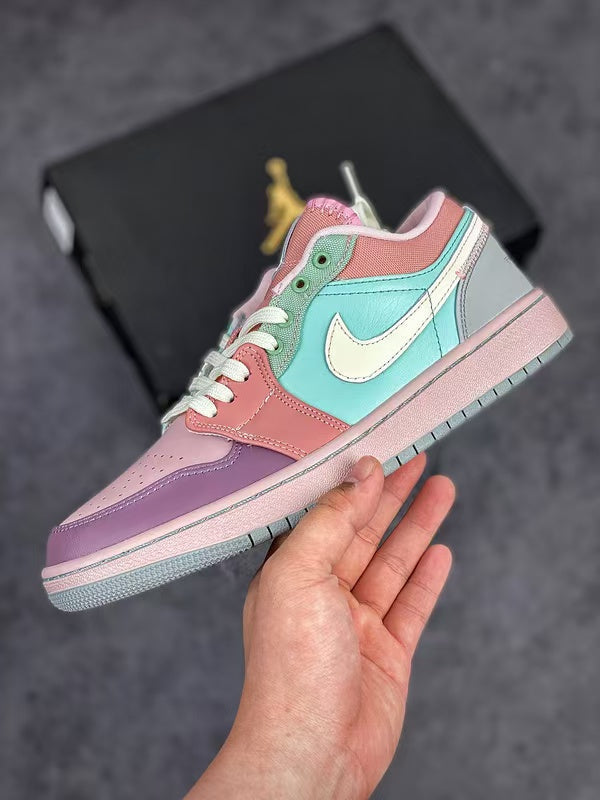 Air Jordan 1 Low SE – Pastel Easter Multi-Panel Pink Lavender Mint