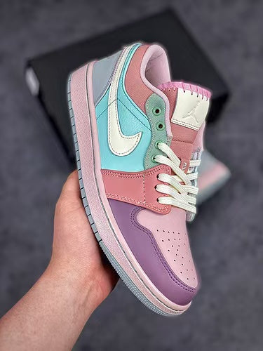 Air Jordan 1 Low SE – Pastel Easter Multi-Panel Pink Lavender Mint