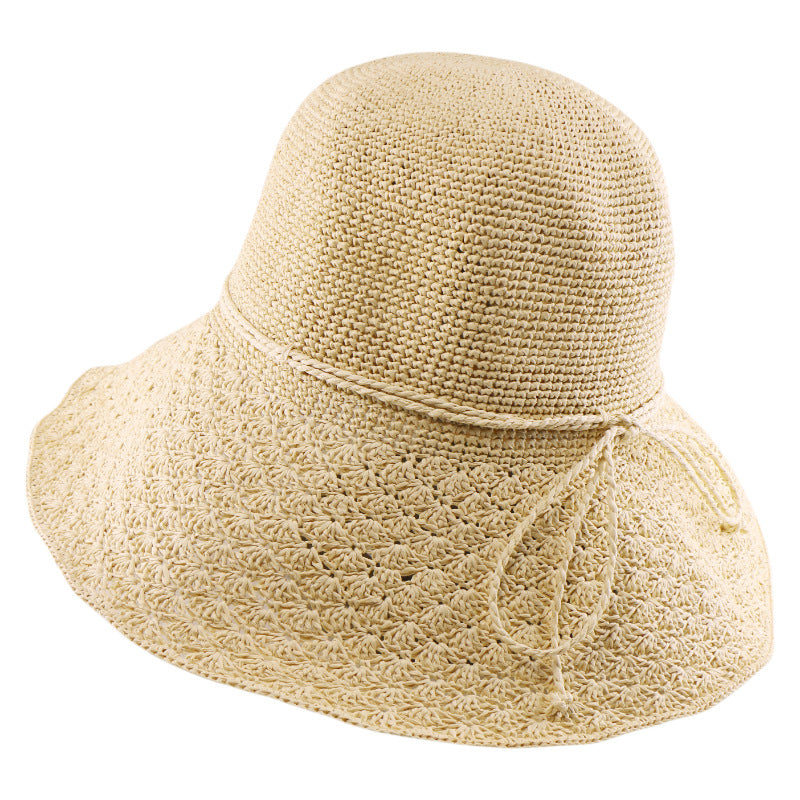 Women's Foldable Sun Hat Summer Beach Vacation Hat Fashionable Elegant