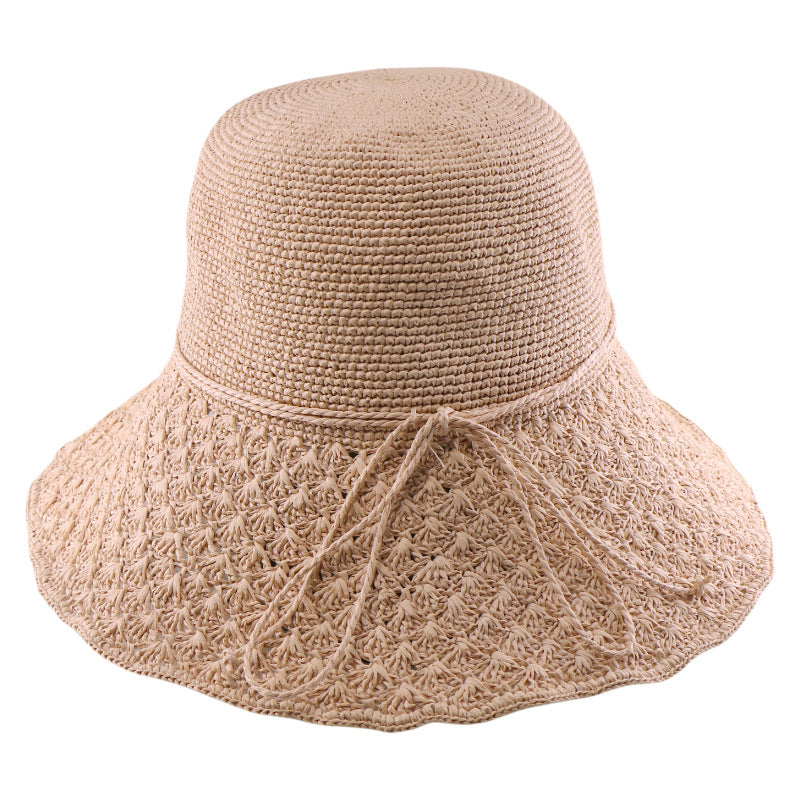 Women's Foldable Sun Hat Summer Beach Vacation Hat Fashionable Elegant