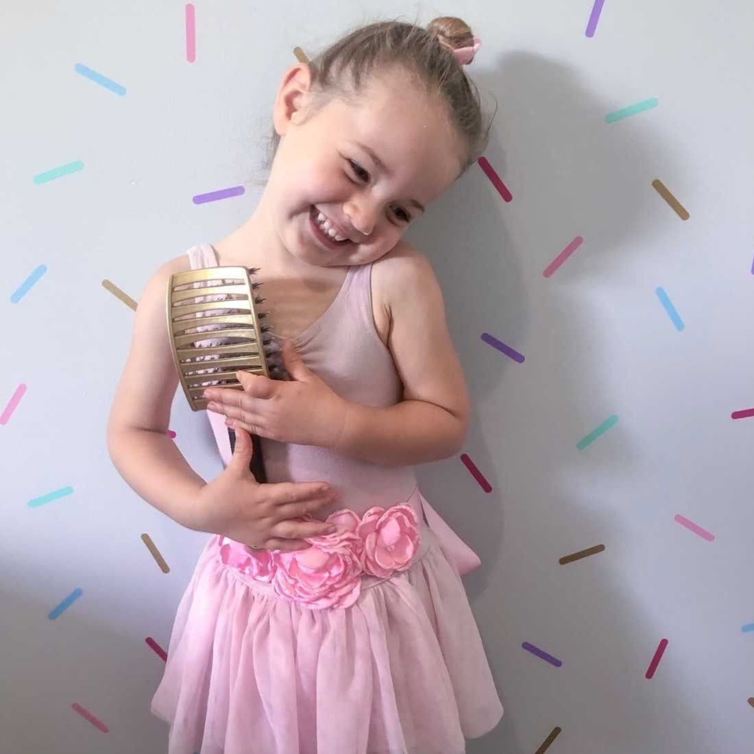 Sensory Hairbrush Pink Marshmallow