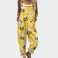 Allysia | Lässiger Jumpsuit mit Blumen- und Bienenmuster