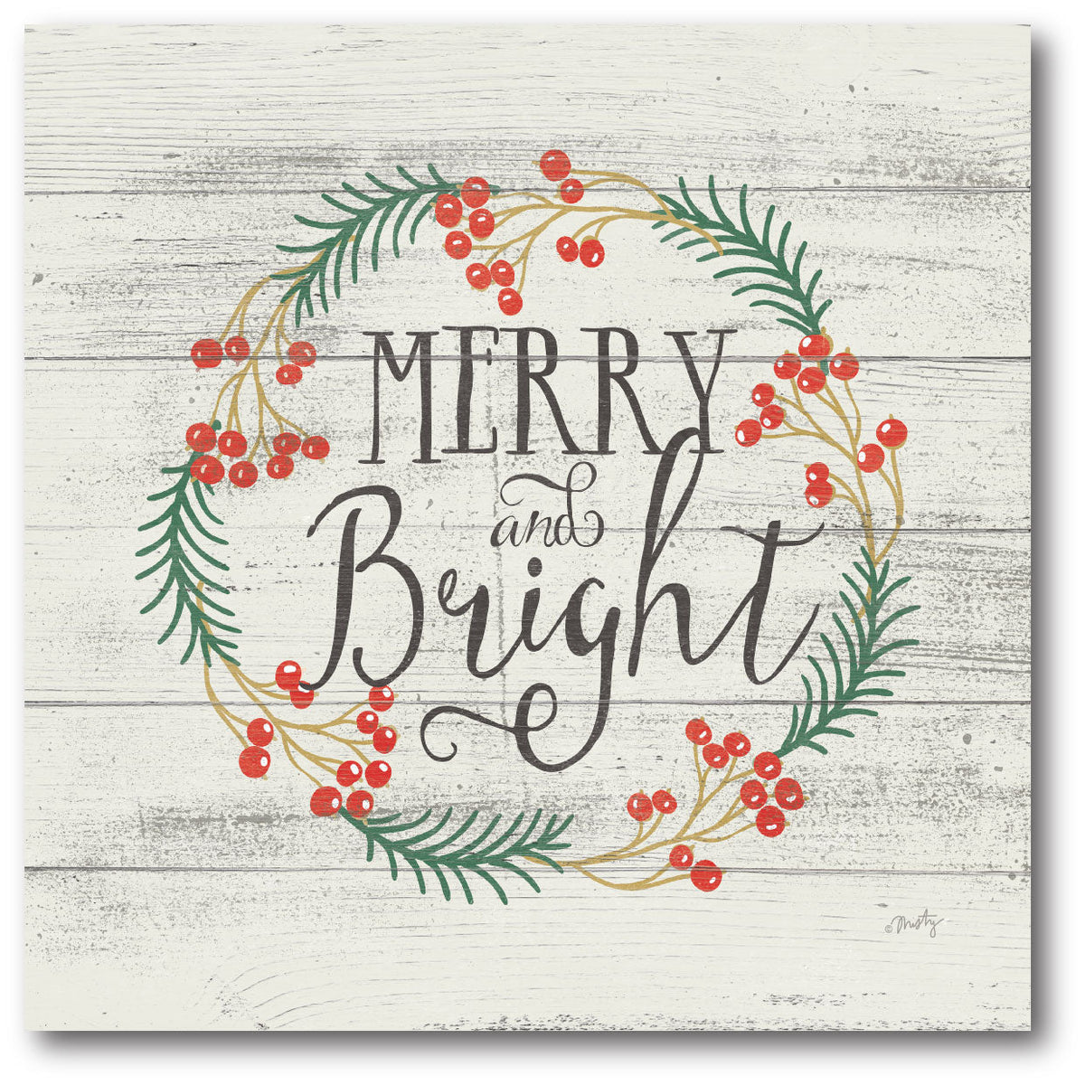 Merry and Bright Gallery-Wrapped Canvas Wall Art