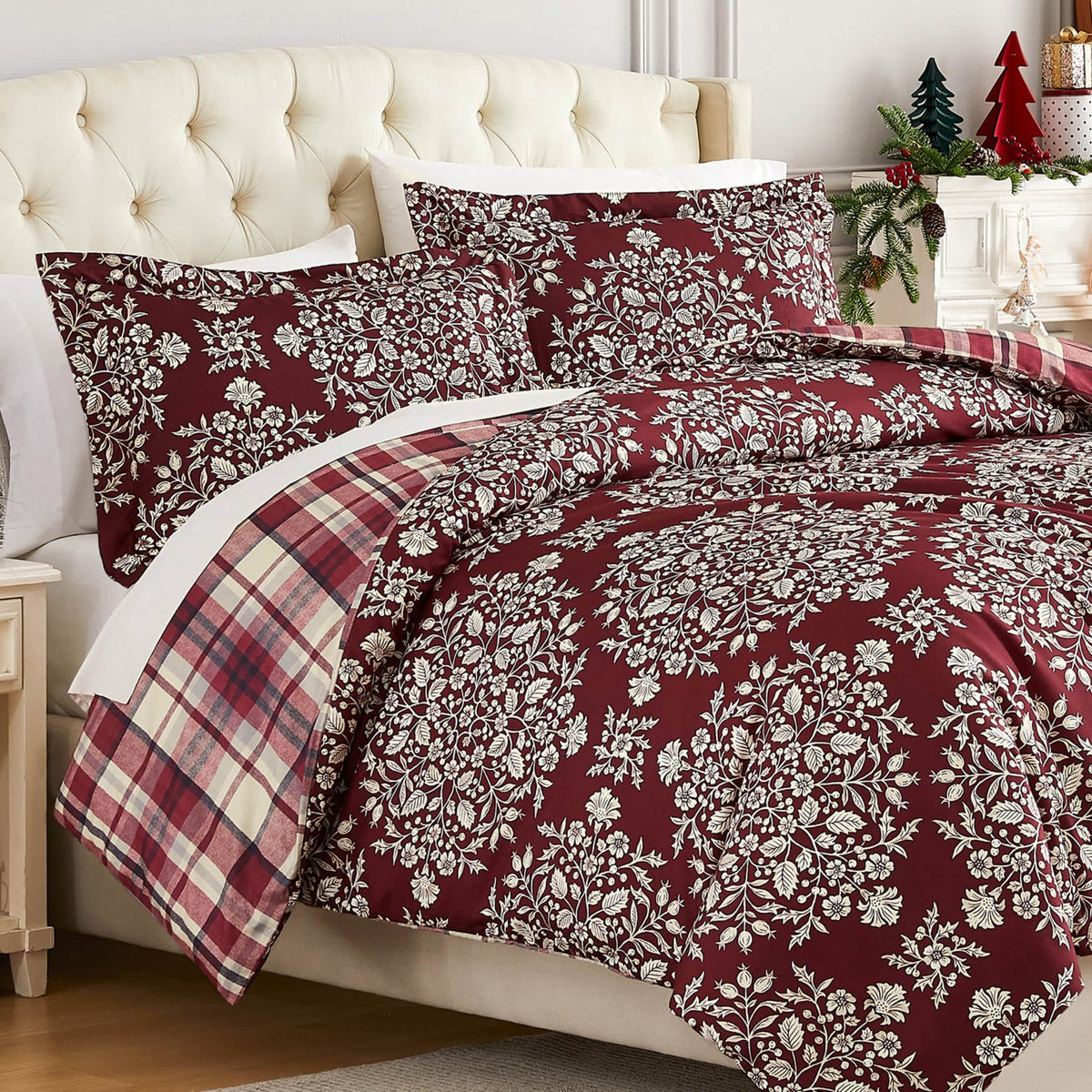 Southshore Fine Linens Christmas Carol Oversized Duvet Cover Set