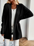 Sabine | Drapierte Strickjacke mit offenem Vorderteil