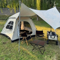 Folding Camping Table Portable Lightweight 3-Leg Outdoor Table for Picnic BBQ, for Camping, Travel and Outdoor Use