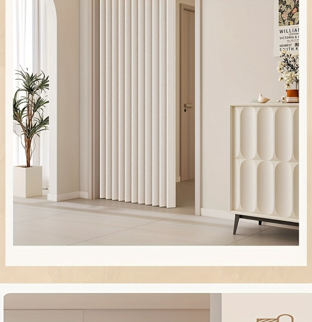Magnetic Room Divider Curtain Doorway - Rodless Bohemian Striped Door Curtain, 210GSM Thickened Polyester