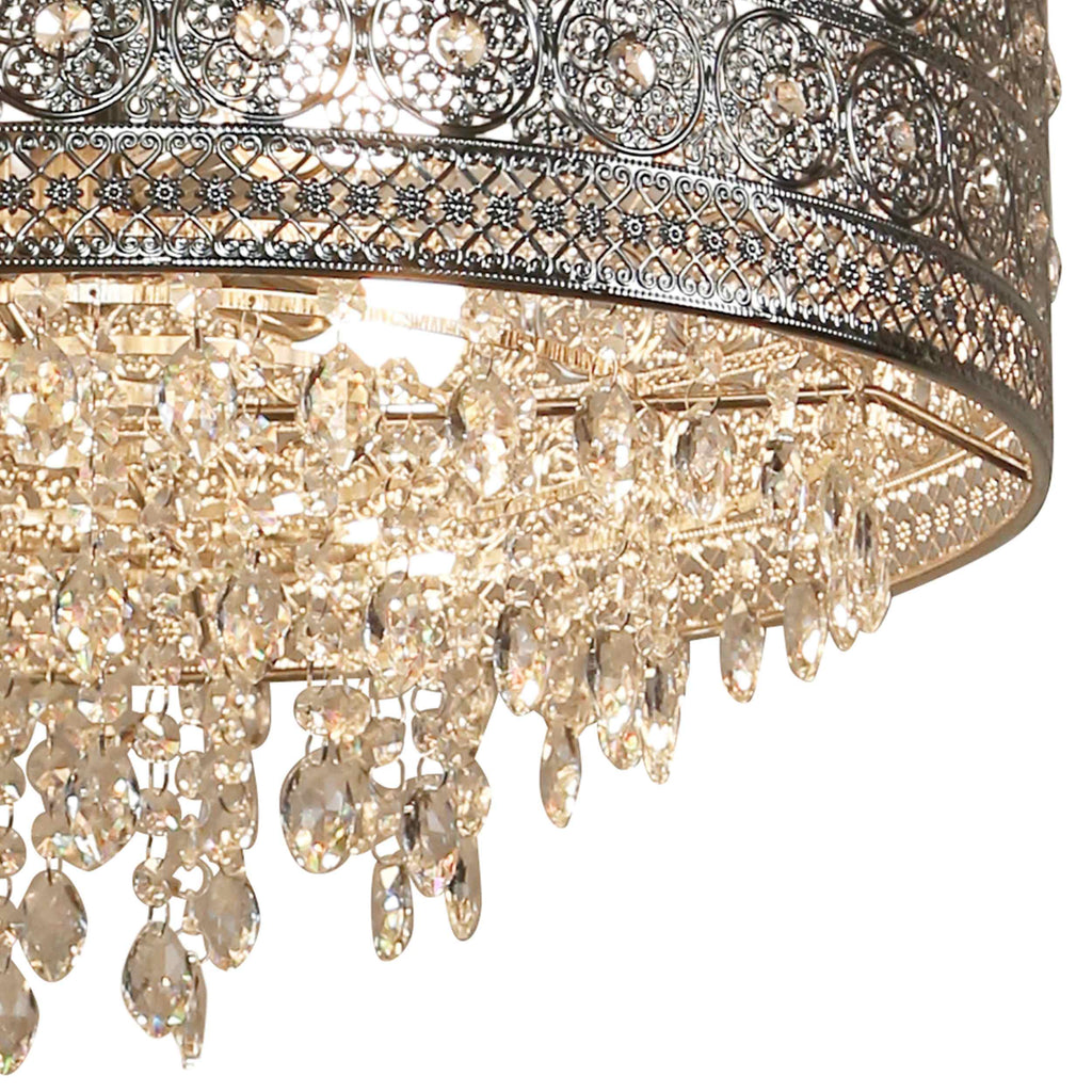 River of Goods Metal/Crystal Hanging Lamp
