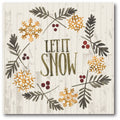 Let it Snow Gallery-Wrapped Canvas Wall Art