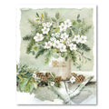 Merry Christmas Bouquet Gallery-Wrapped Canvas Wall Art