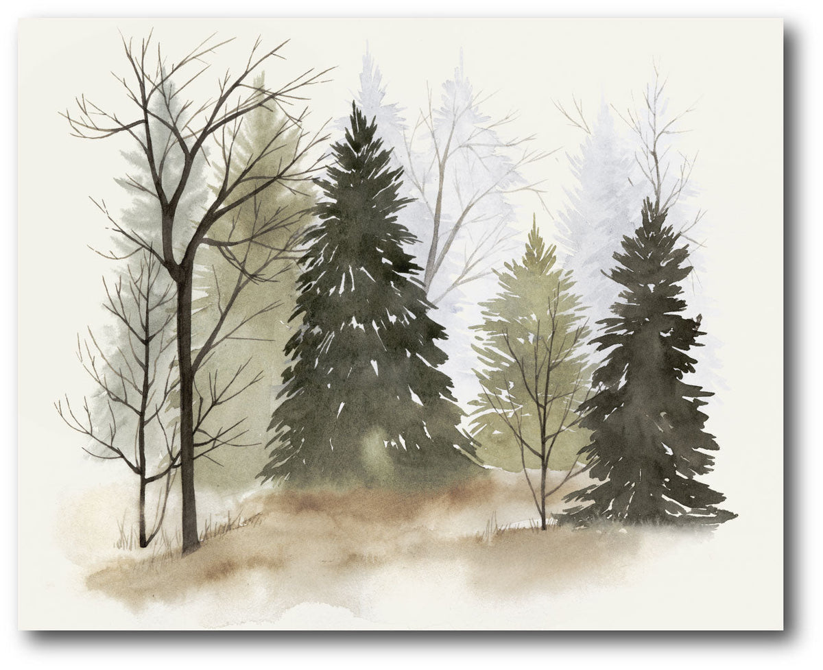 Pine Trees Gallery-Wrapped Canvas Wall Art