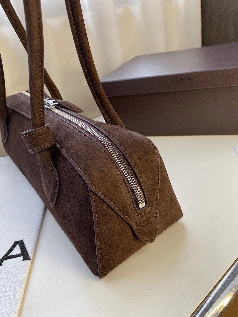 Jacquemus Suede Rectangular Shoulder Bag – Brown