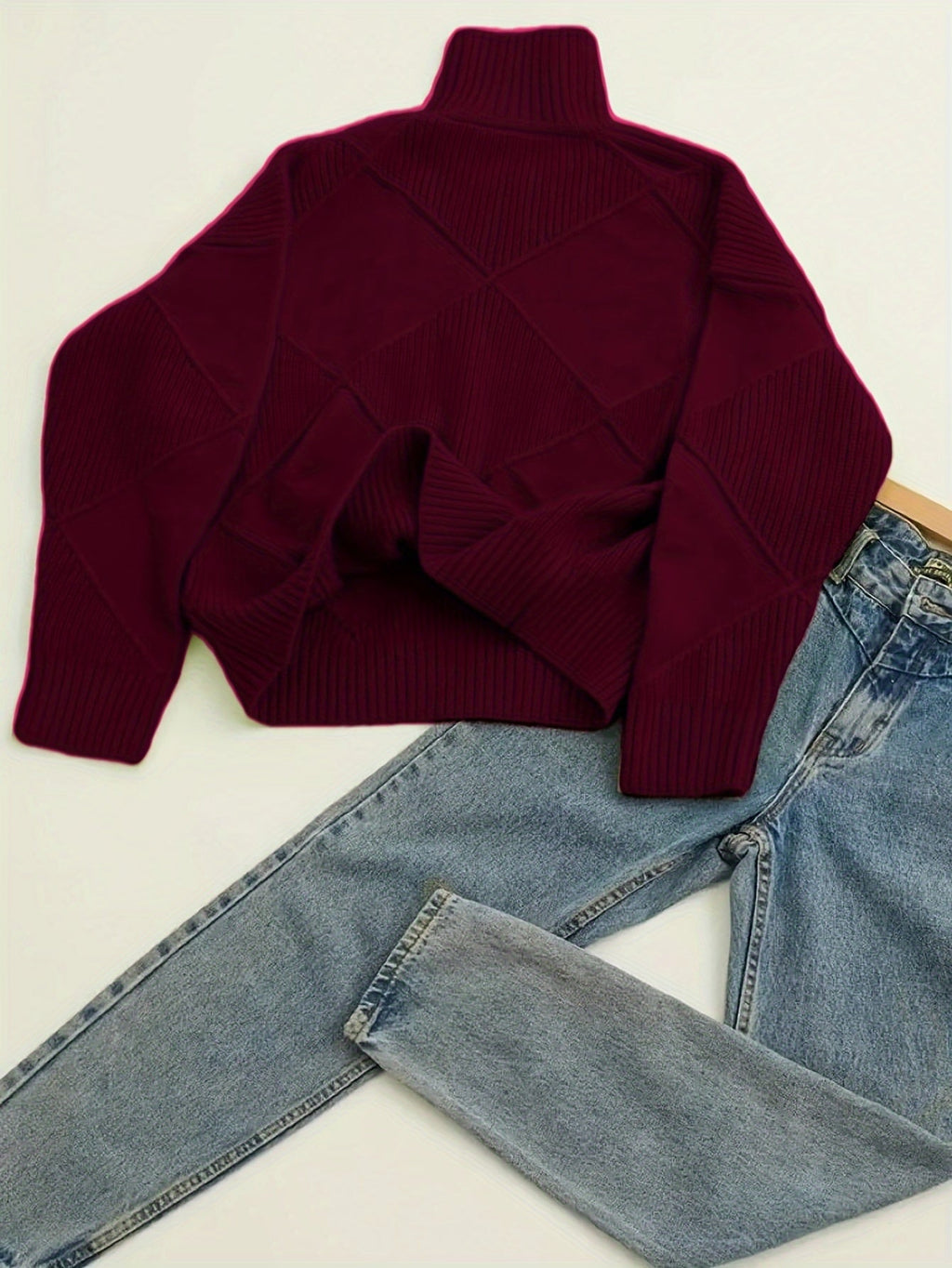 Freya | Strukturierter Rollkragenpullover
