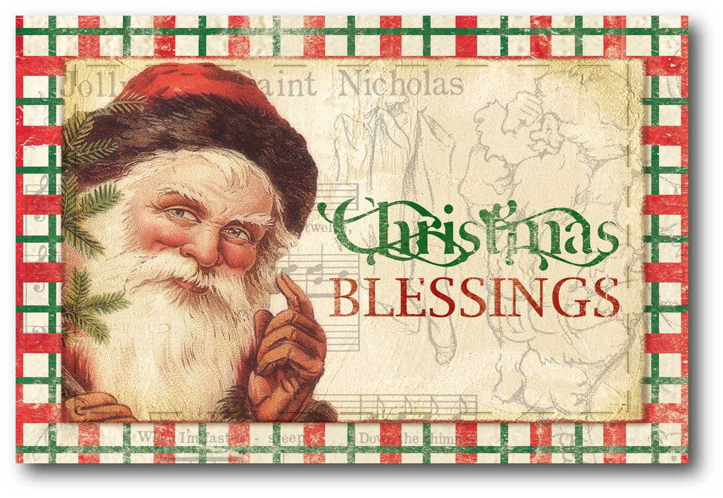 Vintage Santa I Gallery-Wrapped Canvas Wall Art