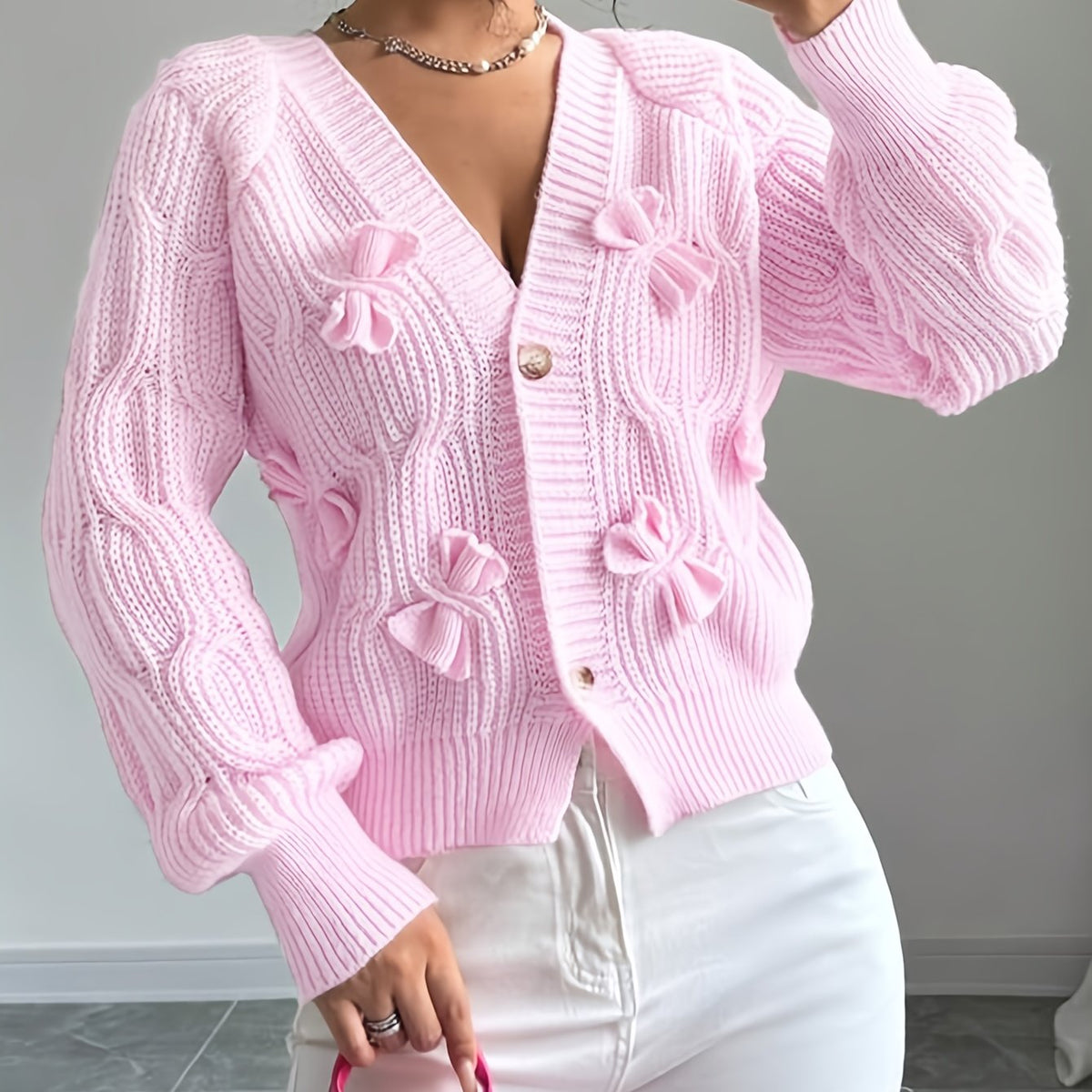 Primrose | Cardigan mit Schleifen-Detail