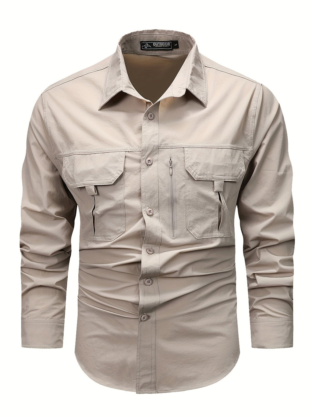 Hollis | Utility-Langarm-Cargoshirt