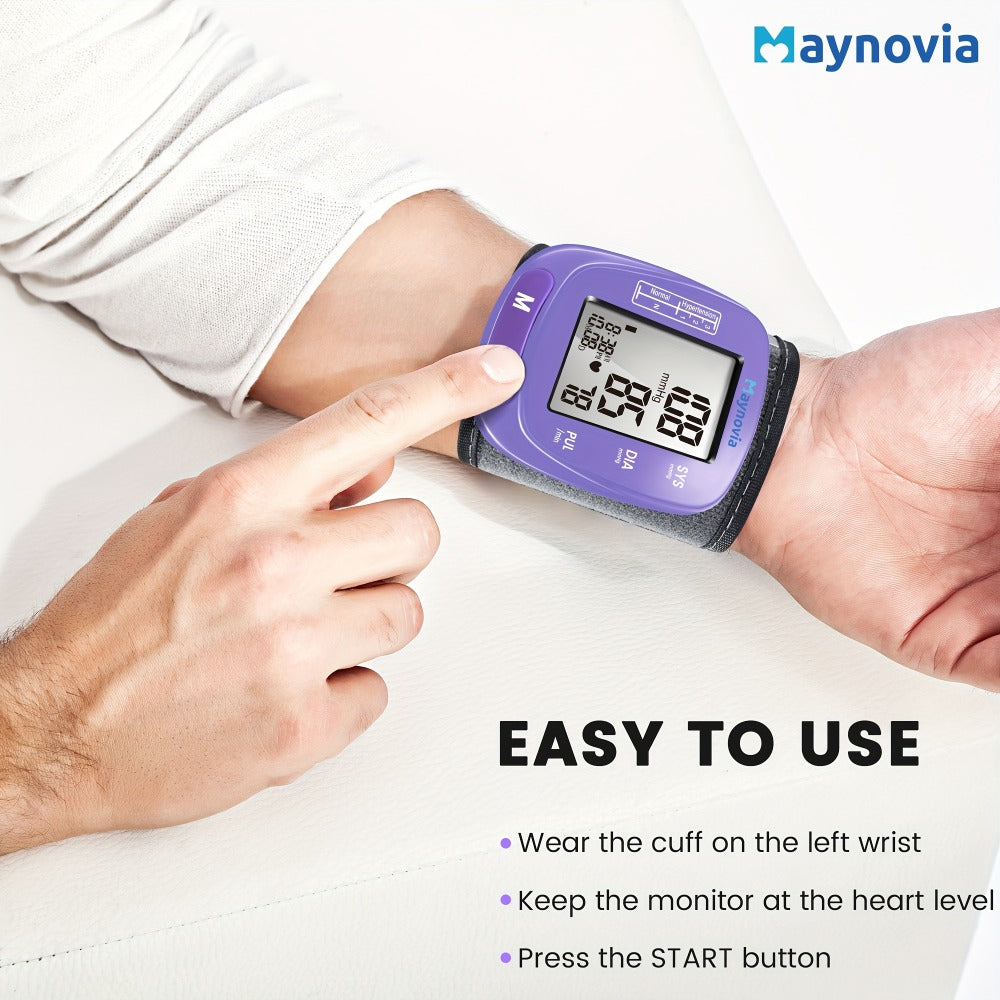 Blood Pressure Monitor, Oximeter Fingertip Digital BP Machine Home Use, Fully Automatic Hypertension Tracker