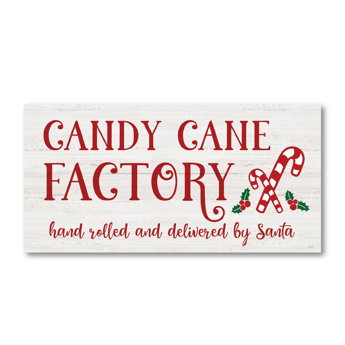 Candy Cane Factory Gallery-Wrapped Canvas Wall Art