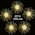Solar Starburst Firework Light Set with 240, 360 or 450 LEDs, Remote and Eight Lighting Modes