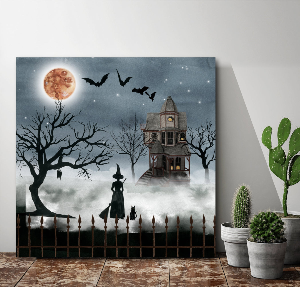 Harvest Moon I Gallery-Wrapped Canvas Wall Art