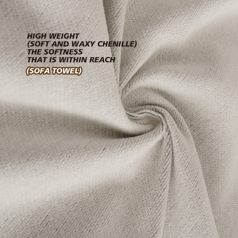 Sofa Cover 300 GSM Chenille Jacquard Throw with Backing for 1 to 4 Seats in Two Patterns with Model-Specific Size and Color Options