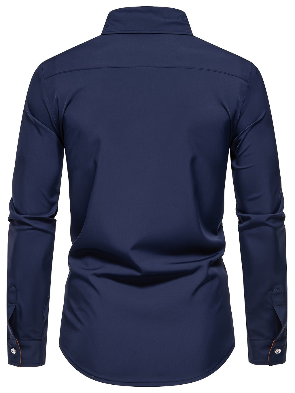 Dorian | Contrast-Trim Long Sleeve Shirt