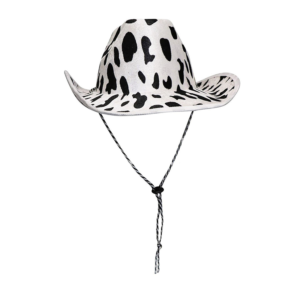 Elliot Milk Print Wool Felt Cowboy Hat – Unisex, Wide Brim