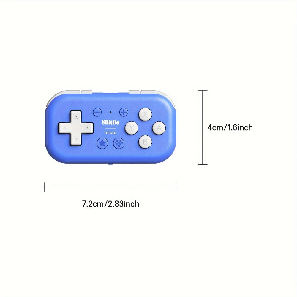 8BitDo Micro Bluetooth Gamepad for Nintendo Switch Android Raspberry Pi - Pocket-Sized Mini Controller with Keyboard Mode