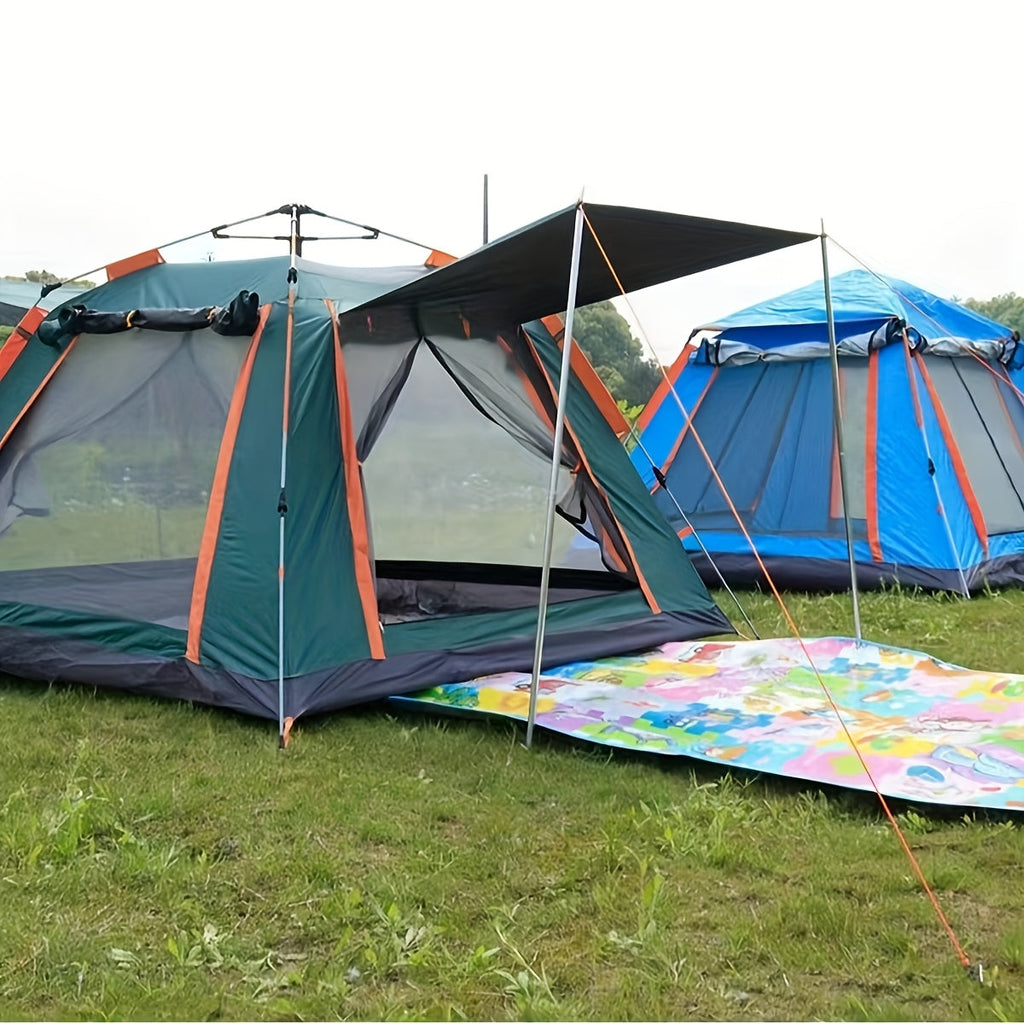 Four-Sided Beach Tent with Five Windows, 240 x 240 x 154 cm Size and Two Green Checkout Options