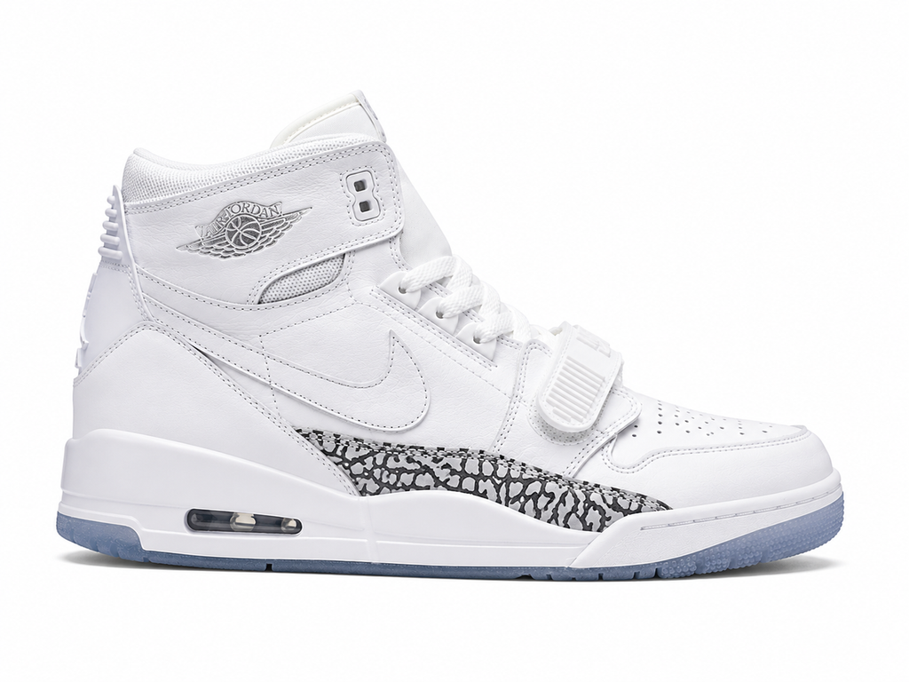 Air Jordan Legacy 312 Triple White Silver – White / Metallic Silver