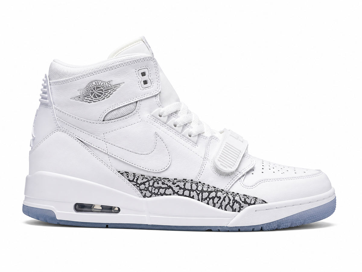 Air Jordan Legacy 312 Triple White Silver – White / Metallic Silver