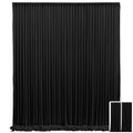 Two-Panel 10 x 10 ft Backdrop Curtain Set with Pole Pockets and 16 Color Options for Events