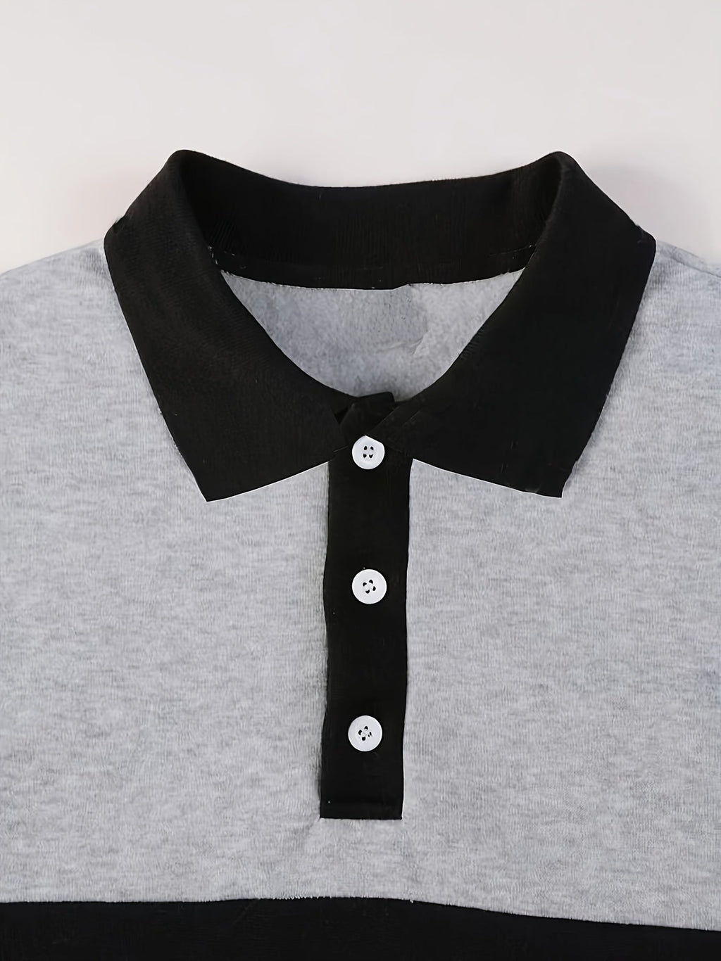 Nolan | Langärmliges Polo-Shirt im Colour-Block-Design