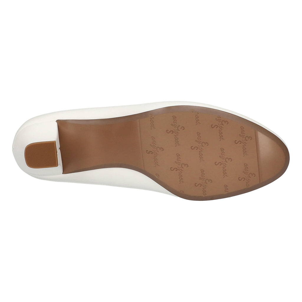 Easy Street Women's Kata White Pearlized Pumps