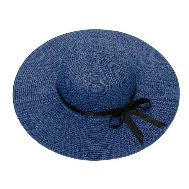 Wide Brim Straw Beach Floppy Hat for Women