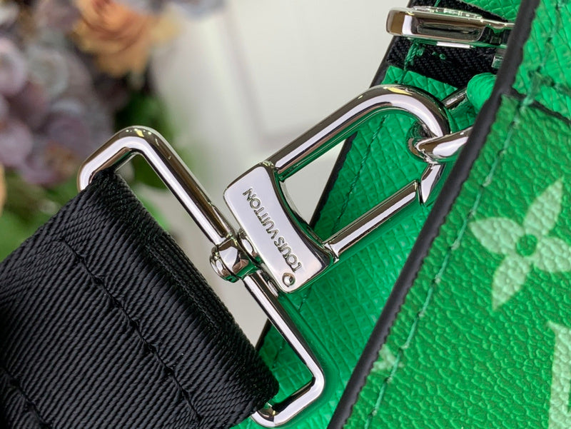 Louis Vuitton Soft Trunk Crossbody Bag – Green Monogram Taigarama
