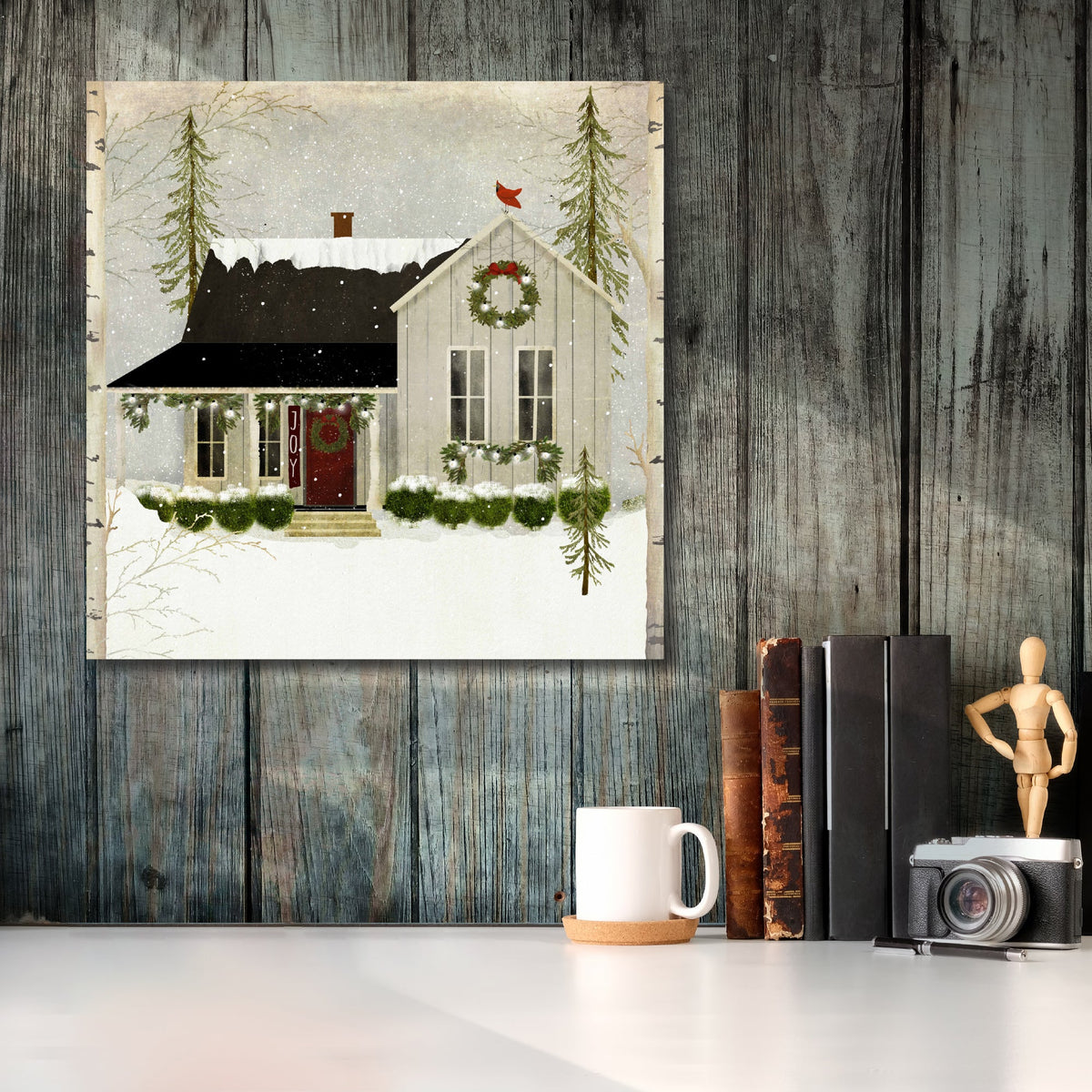 Snow House I Gallery-Wrapped Canvas Wall Art