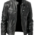 Blake | Klassische Bikerjacke mit Stehkragen