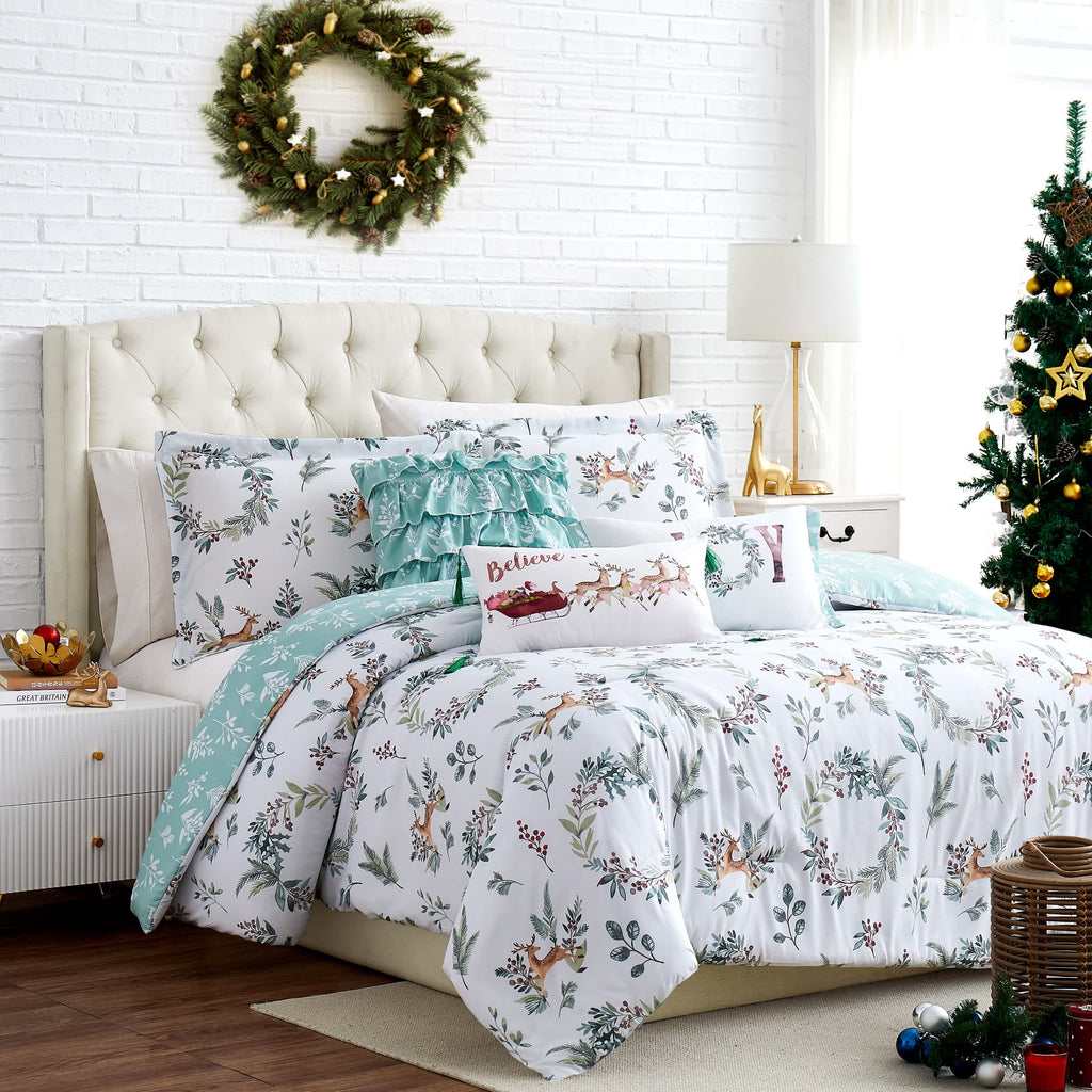 Southshore Fine Linens Happy Holidays 6PC Comforter Set