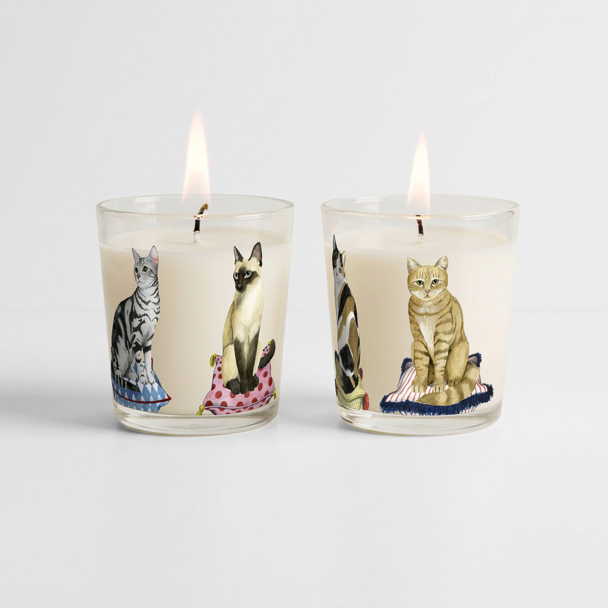 Lady Cats - Cinnamon Vanilla 9.6oz Soy Wax Candle 2 Piece Set