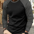 Roman | Two-Tone Raglan Long-Sleeve Top