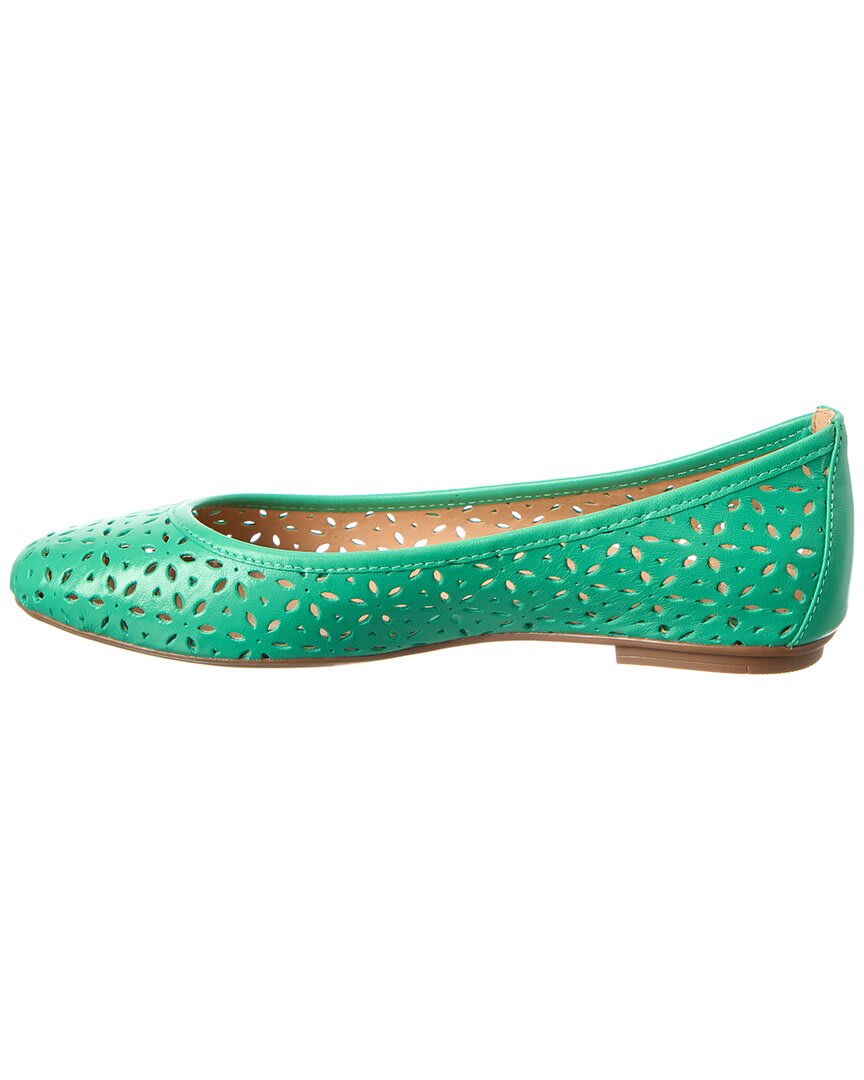 French Sole Leyla Laser Cut Leather Flat