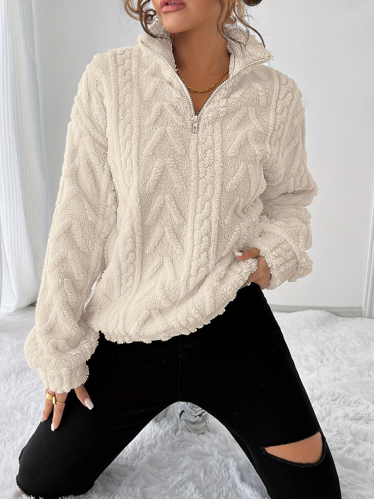 Susanna | Kuscheliges Sweatshirt mit Struktur