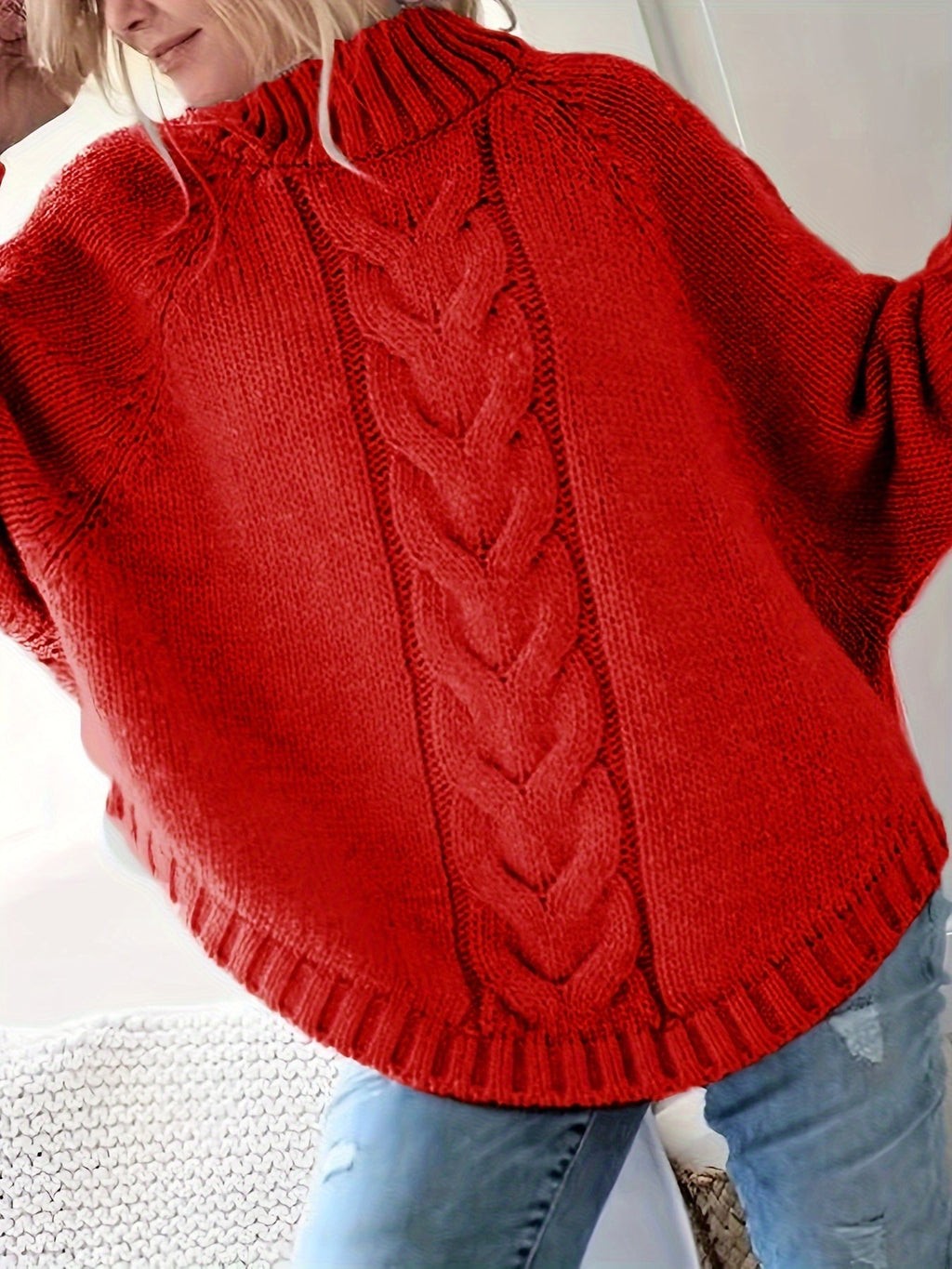 Judith | Cable-Knit High-Neck Sweater