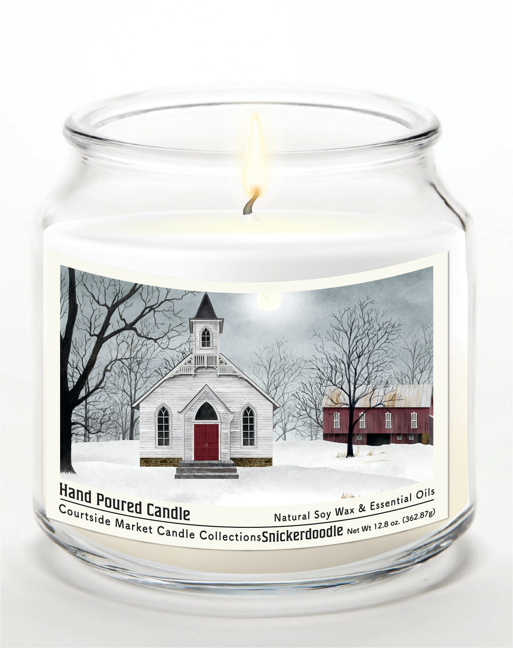 Love One Another 12.8 Oz Candle Glass Jar with Brushed Silver Metal Lid