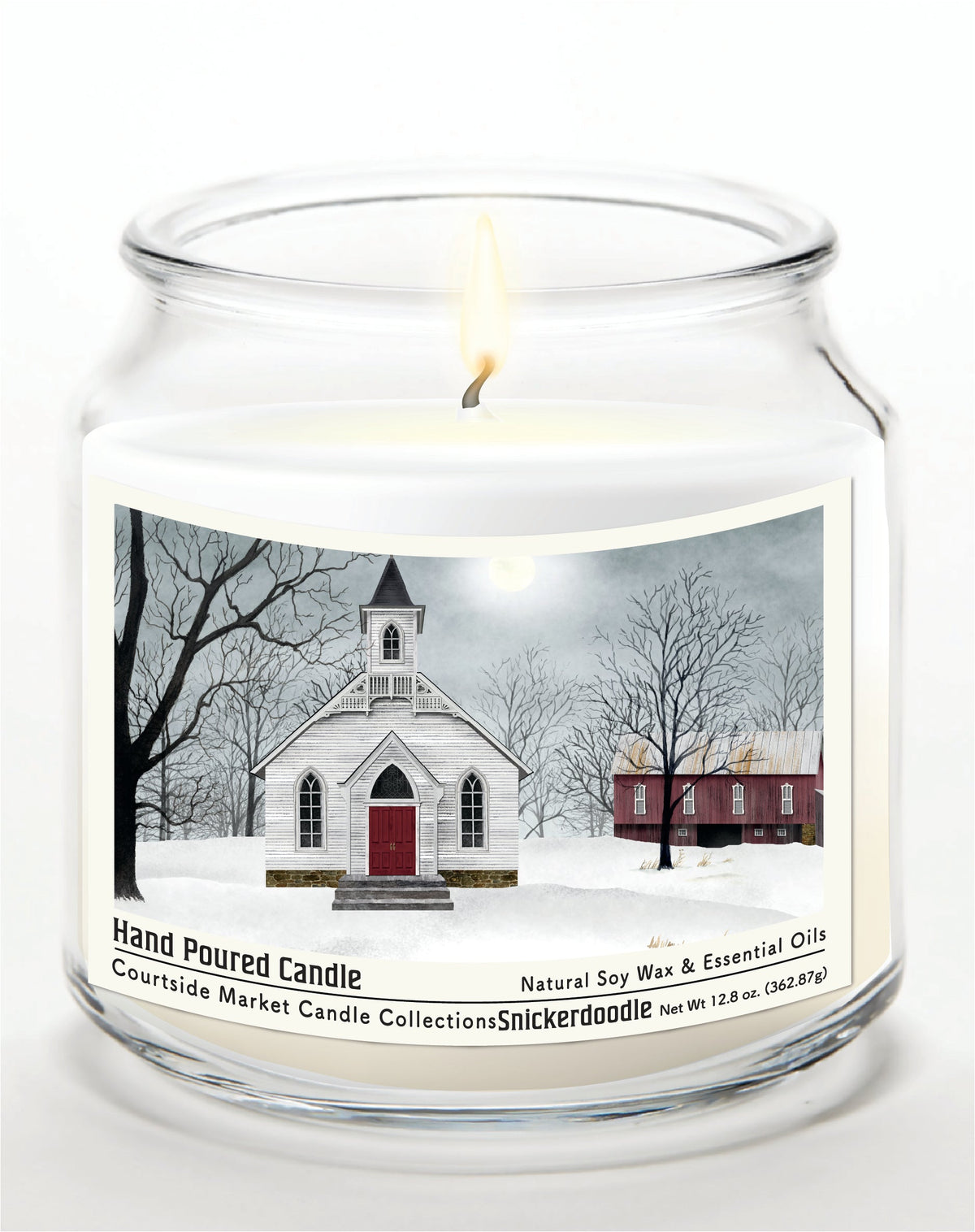 Love One Another 12.8 Oz Candle Glass Jar with Brushed Silver Metal Lid