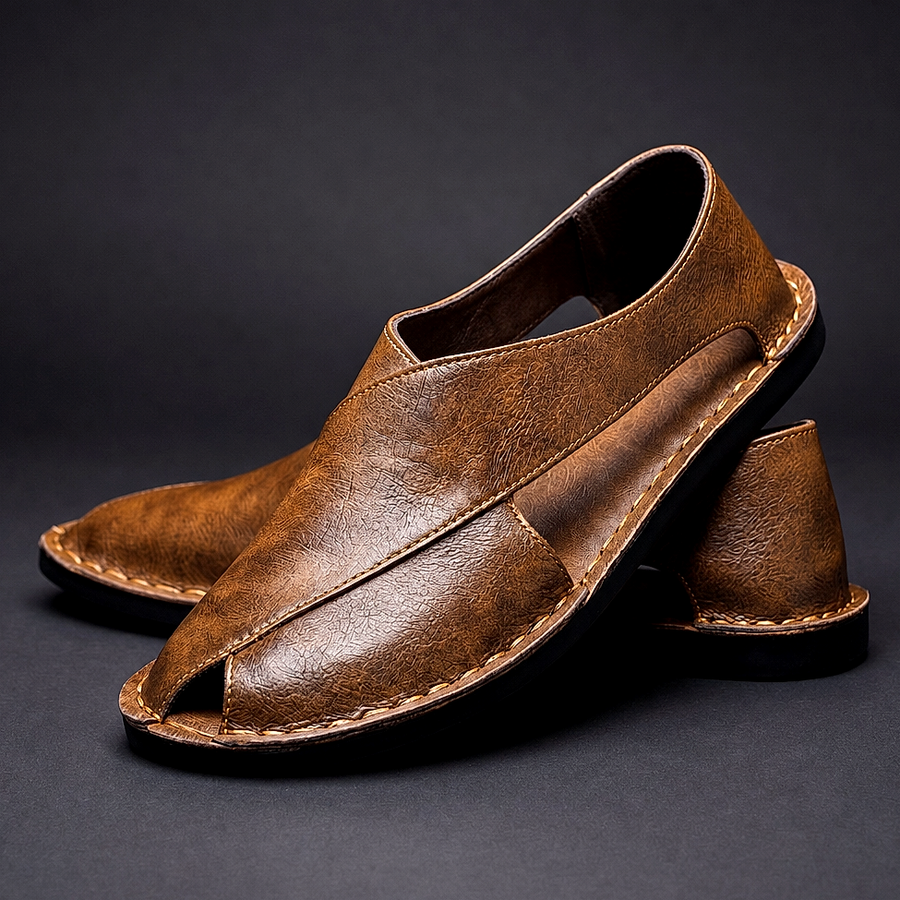 Fabian | Handgefertigte Sandalen mit offener Zehenpartie