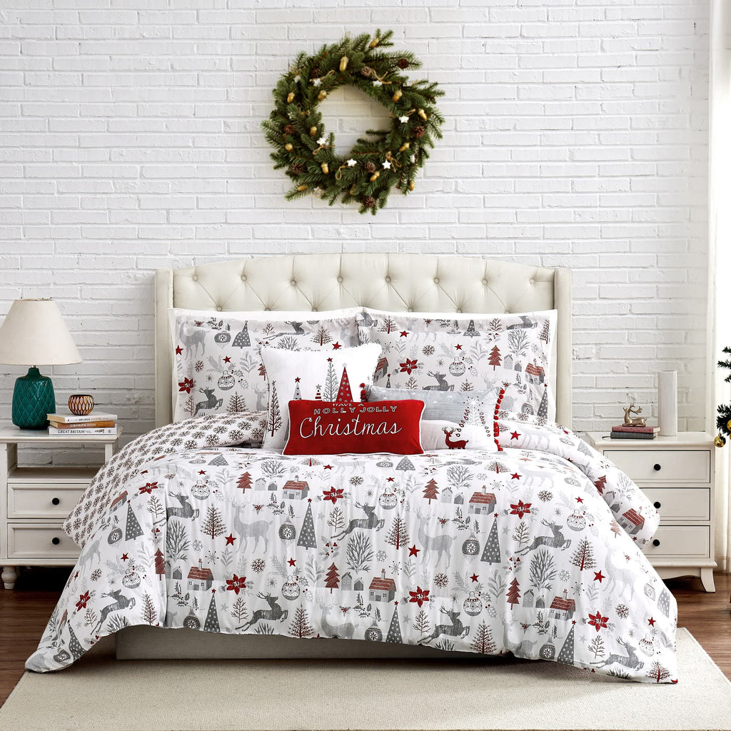 Southshore Fine Linens Holly Jolly Lane 6PC Comforter Set