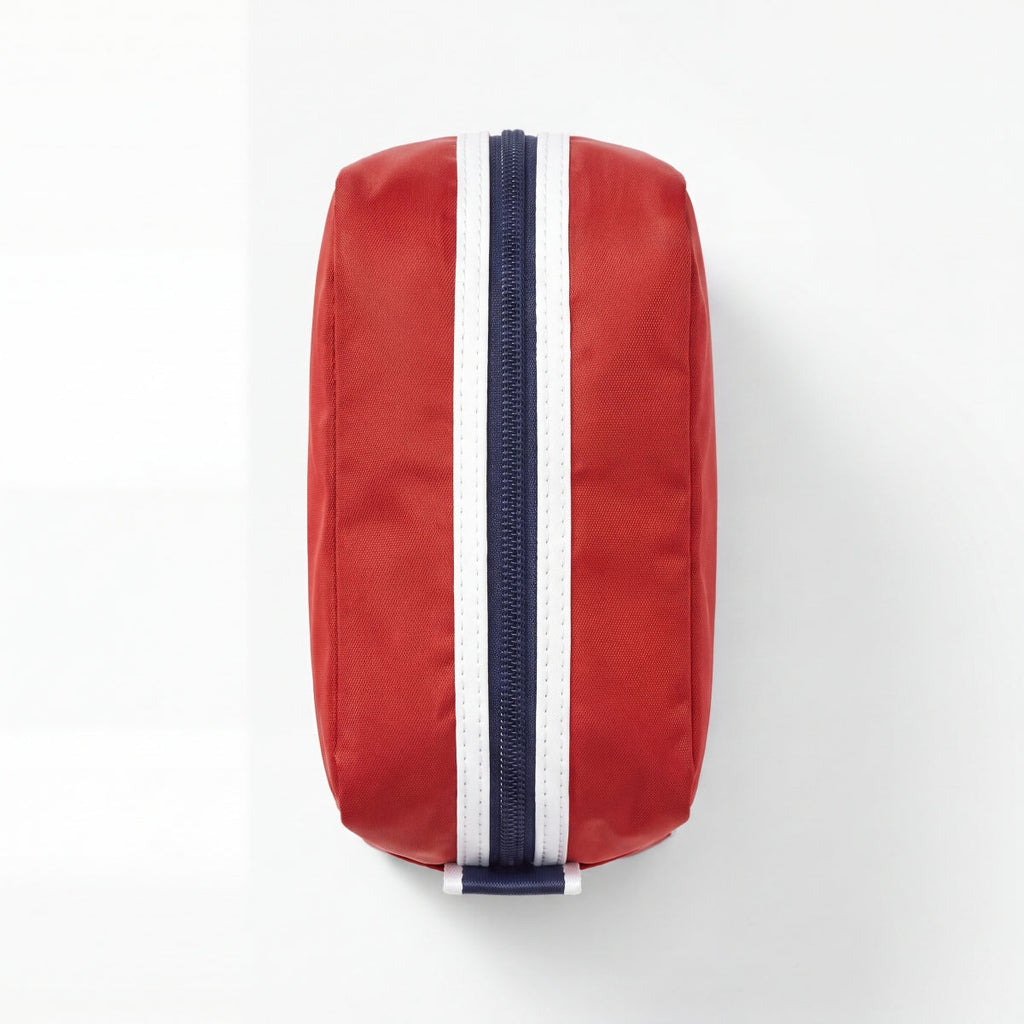 Paravel Toiletry Bag Travel Cosmetic Organizer Negative Nylon Bebop Red